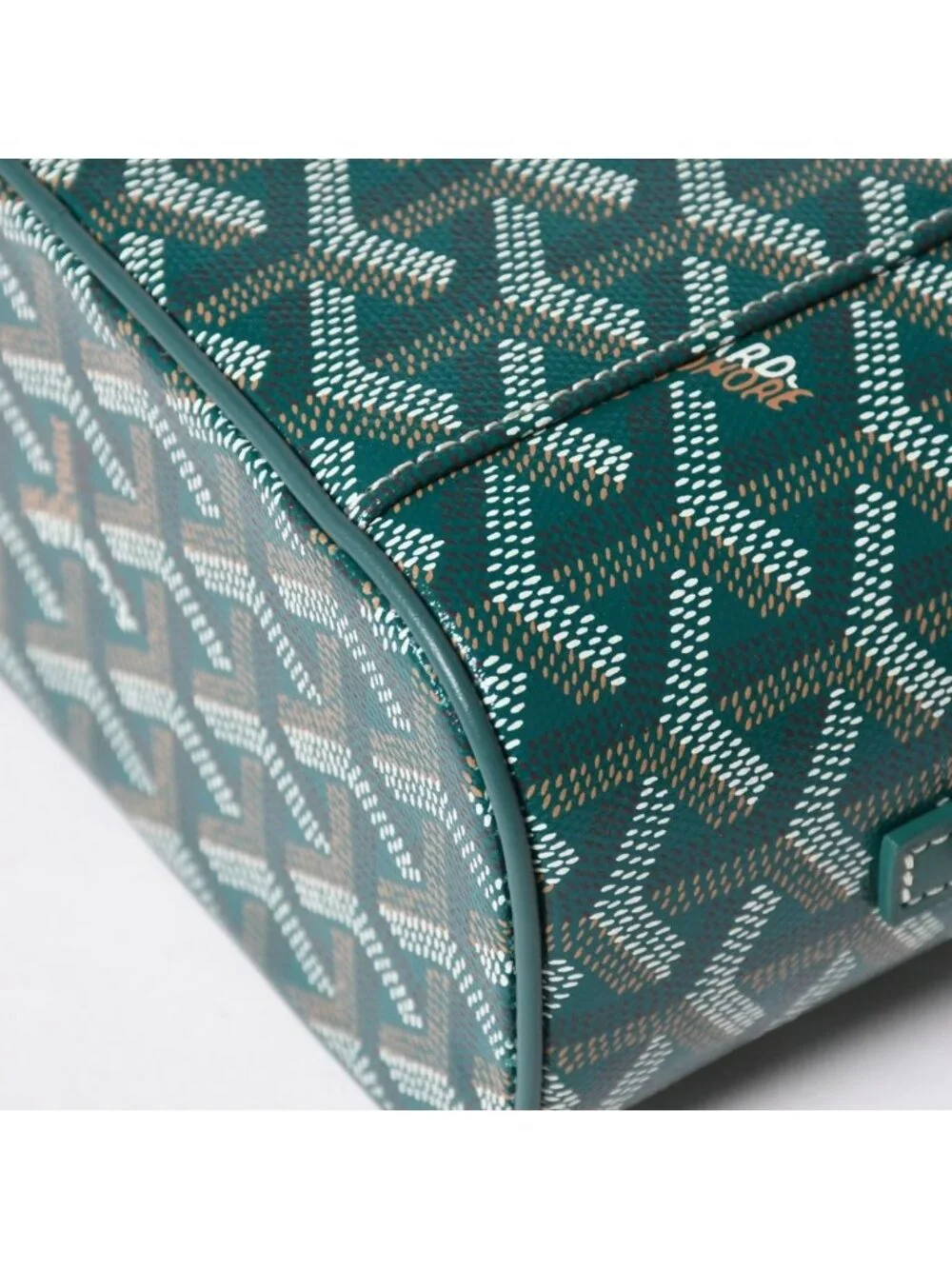 Goyard Muse Vanity Case Mini Nano Bag Green 2-Way Goyardine Canvas Calfskin